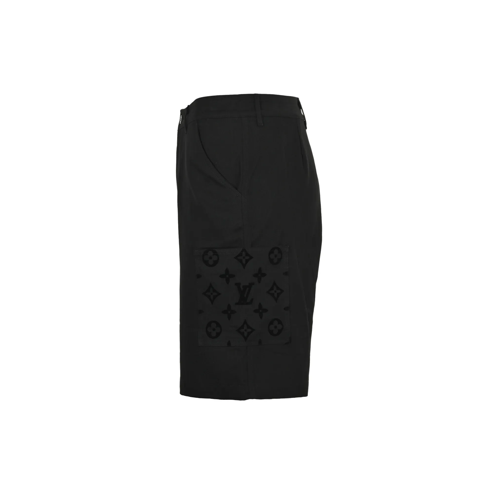 Louis Vuitton/Louis Vuitton 24ss pocket flocked patchwork shorts